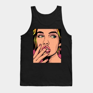 pop art girl Tank Top